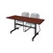 Kobe FlipTop Table, 60" W, 29" H, Laminate Top, Cherry MKFT6024CH44GY - alternate 1